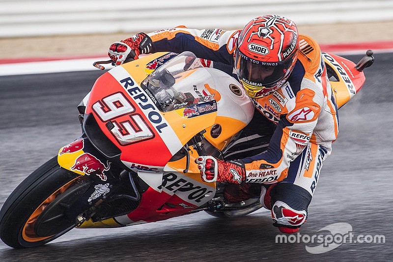 FP1 MotoGP Aragon: Marquez posisi teratas, Rossi ke-18