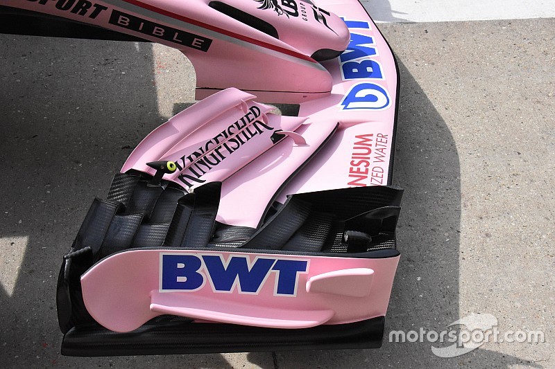 Ha Silverstone, akkor lapos első szárny - a Force Indiánál is ez volt a helyzet