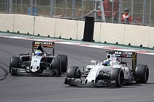 Force India and Williams "absolutely equal" in run-in - Fernley