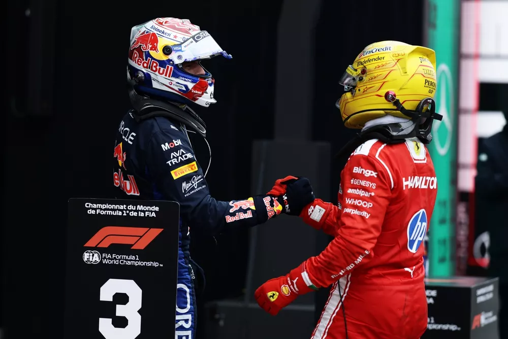 Lewis Hamilton, Ferrari, Max Verstappen, Red Bull Racing