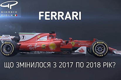 Відео: порівняння болідів Ferrari 2017 та 2018 років