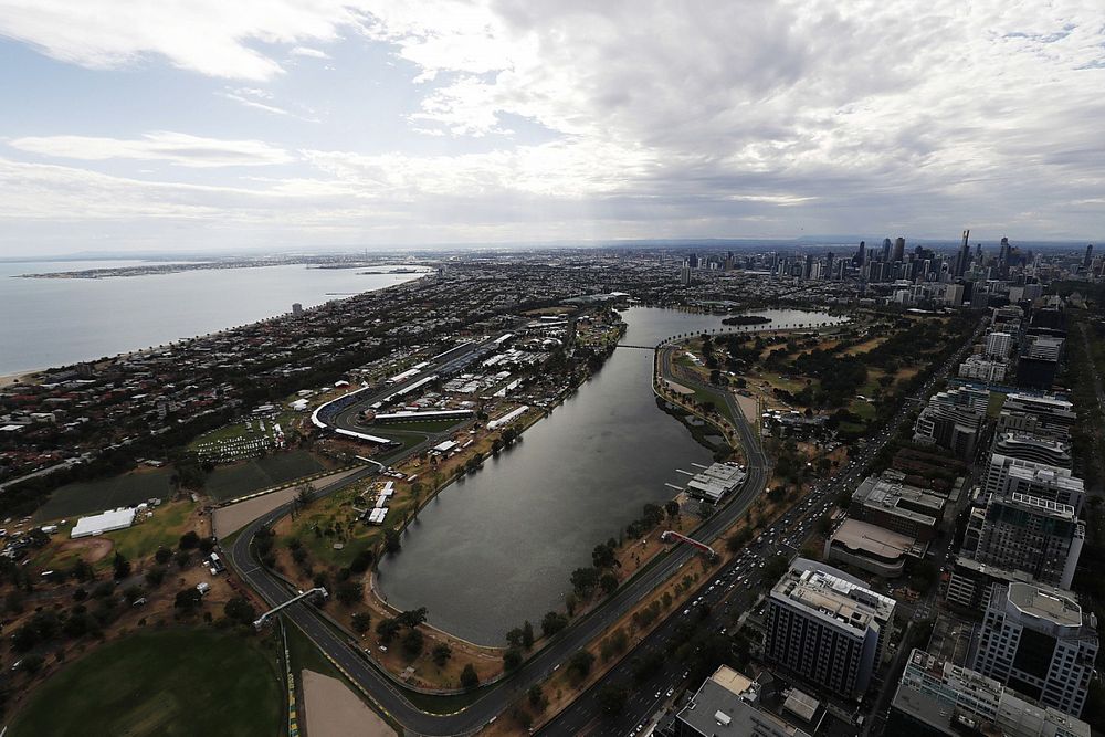 Vue aérienne de l'Albert Park