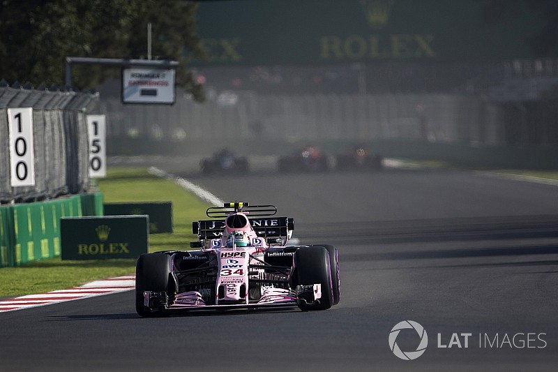 Force India en essais avec Pirelli à Mexico