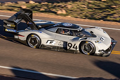 Dumas sets Pikes Peak qualifying pace in electric VW