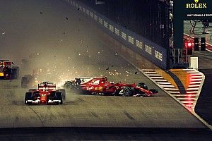Alami insiden selepas start, Verstappen salahkan Vettel