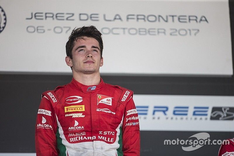 Charles Leclerc, PREMA Powerteam on the podium