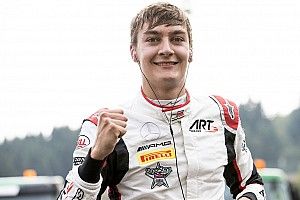 Spa GP3: Russell grabs pole on drying track