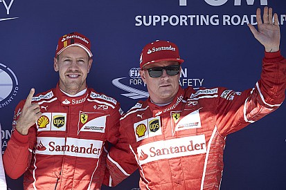 "Si él es feliz, yo soy feliz", Vettel sobre Kimi