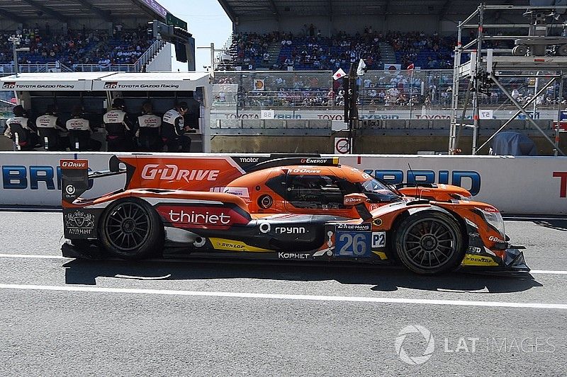 #26 G-Drive Racing Oreca 07 Gibson: Roman Rusinov, Pierre Thiriet, Alex Lynn returns to pits with damage