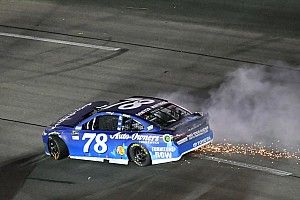 Truex criticizes late caution, declares "tonight sucked" after wreck