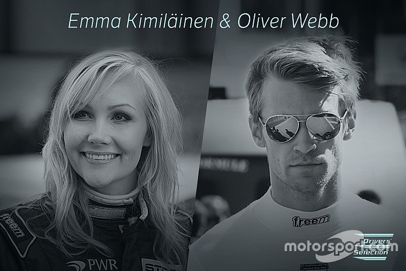 Oliver Webb ed Emma Kimiläinen fra le Tesla da corsa