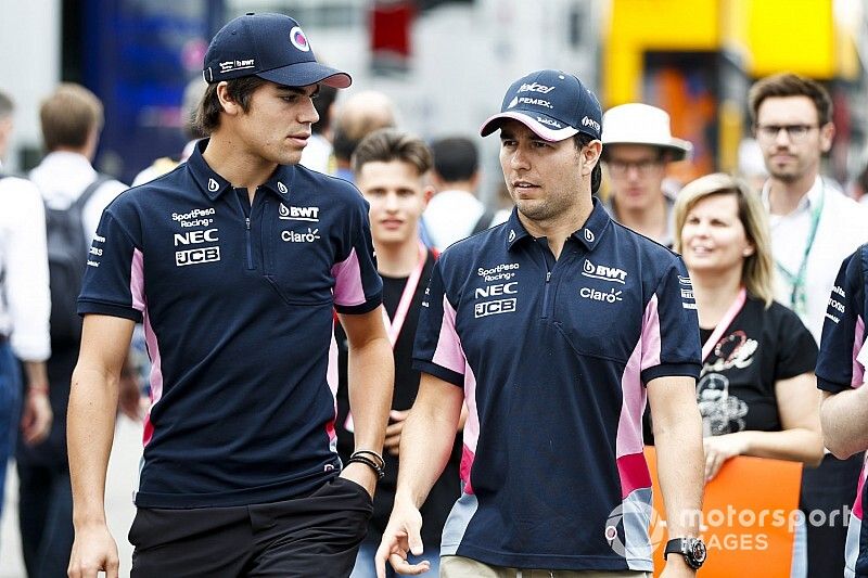 Stroll, "afortunado" de tener a Pérez de compañero