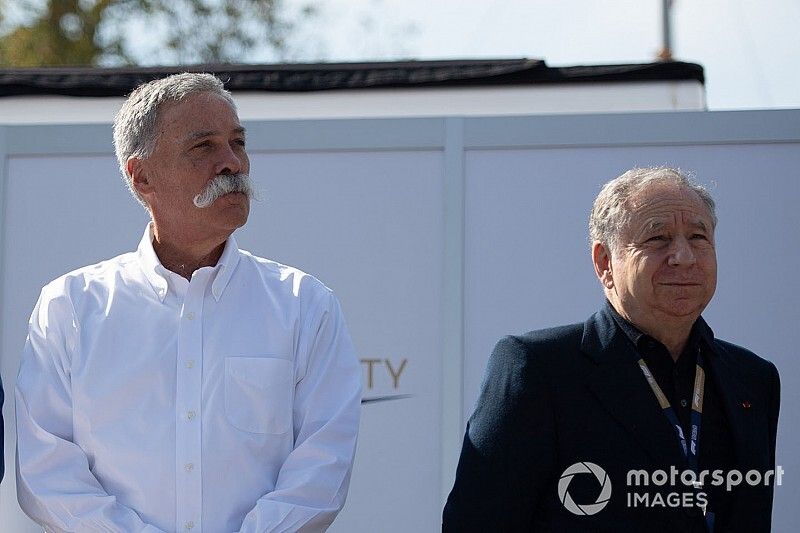 Chase Carey, Chairman, Formula 1, and Jean Todt, President, FIA