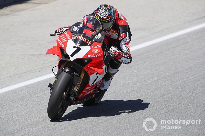 SBK Laguna Seca, Gara 2: Davies ritrova il successo, Bautista out
