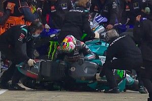 Morbidelli s'est tordu le genou dans un incident étonnant