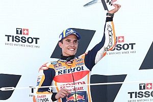 Marc Marquez Berikan Trofi MotoGP Aragon untuk Keluarga Hugo Millan