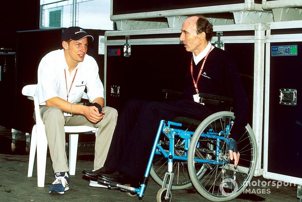 Incontro di Jenson Button con Frank Williams