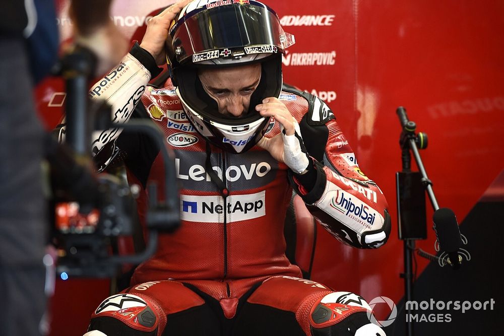 Dovizioso: "¿Márquez? Habría sido curioso verle con estos neumáticos"