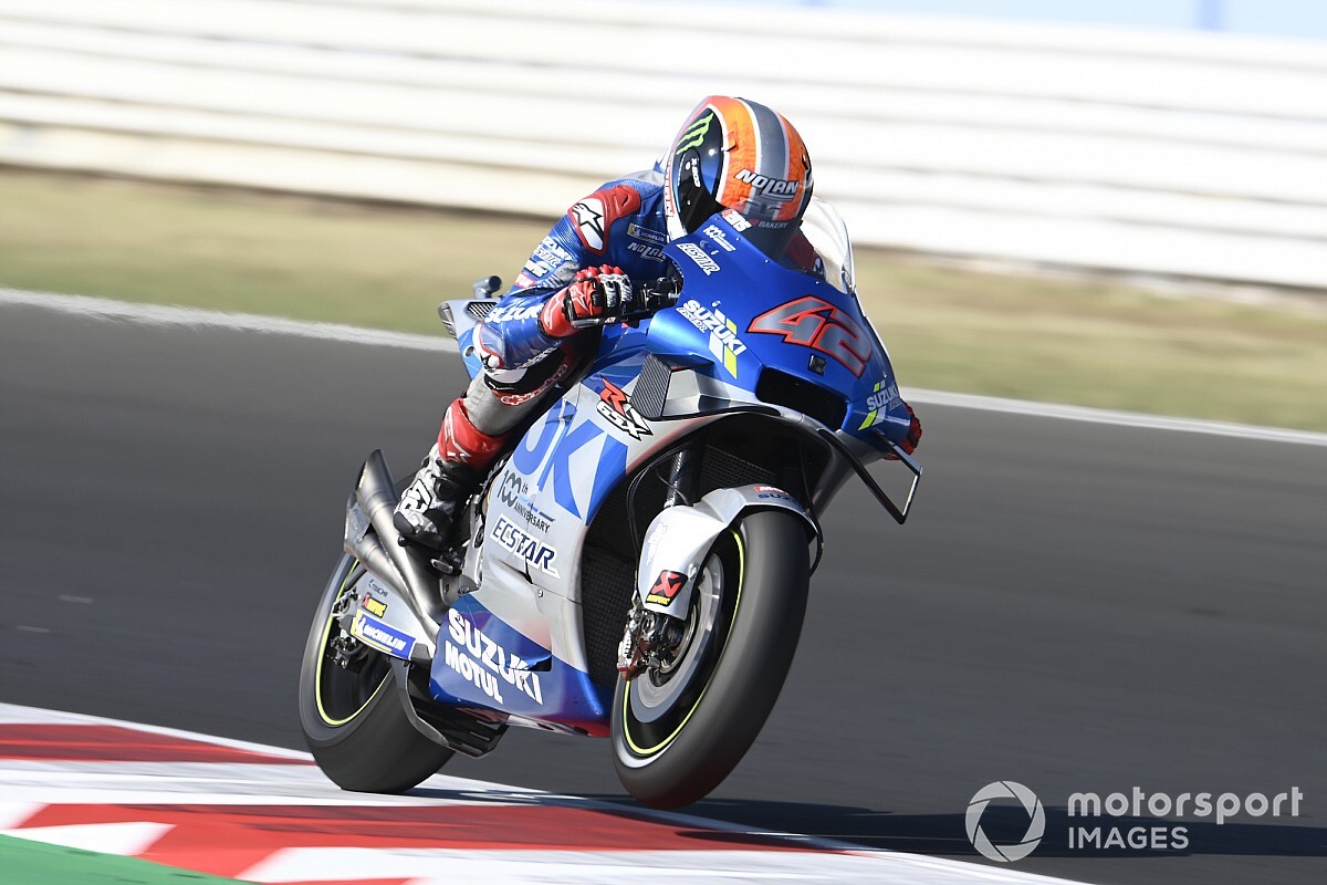 Rins: “Me quedé sin fuerza en el hombro y no pude con Valentino”