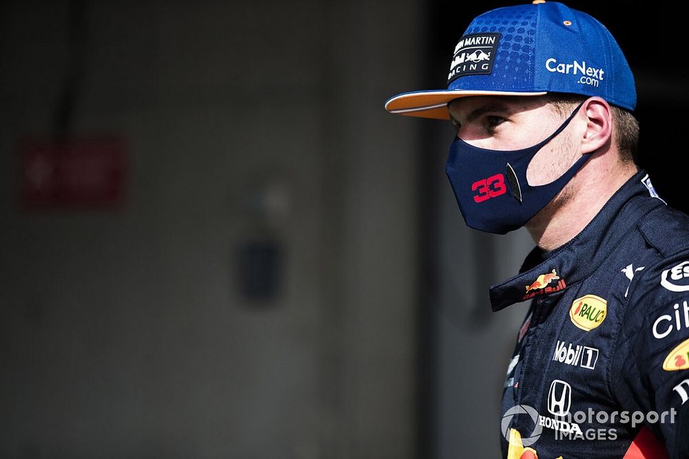 Max Verstappen, Red Bull Racing, in Parc Ferme after Qualifying