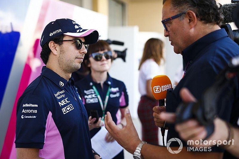 Sergio Pérez, Racing Point con los medios