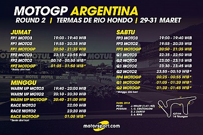 Jadwal lengkap MotoGP Argentina 2019
