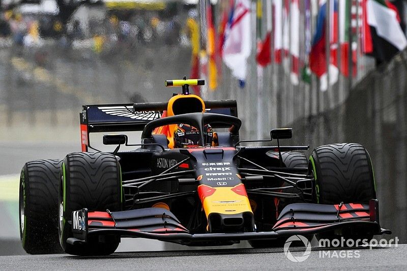Brazilian GP: Albon goes quickest, then crashes in wet FP1