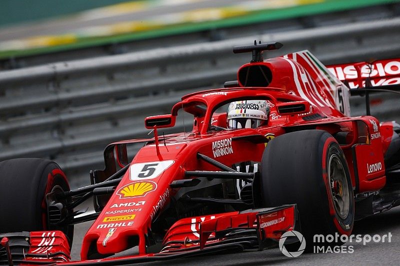 Sebastian Vettel, Ferrari SF71H. 