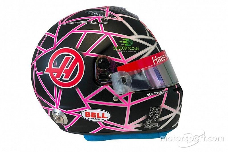 Un casque spécial pour Grosjean au GP de France