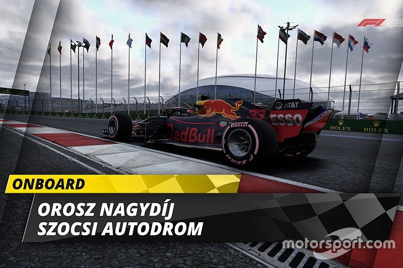 Virtuális halós pályabejáró videó az Orosz Nagydíjról