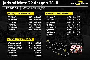 Jadwal lengkap MotoGP Aragon 2018