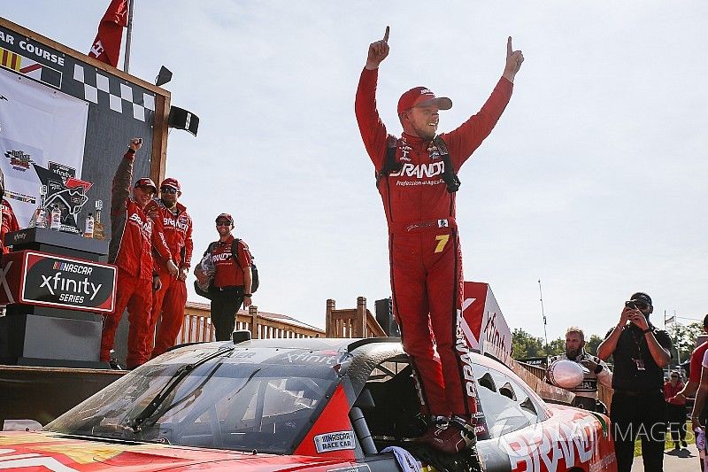 Race winner Justin Allgaier