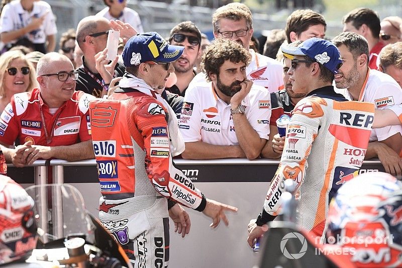 1. Jorge Lorenzo, Ducati Team, 2. Marc Marquez, Repsol Honda Team