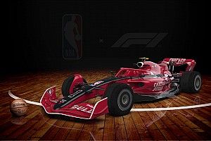 F1がバスケ最高峰NBAと夢のコラボ! F1ドライバーによる“フリースロー大会”も実施