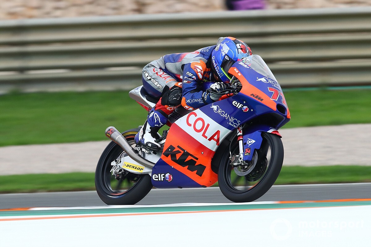 Hasil Warm Up Moto3 Valencia: Sasaki Tercepat, Vietti Perlihatkan Laju Impresif