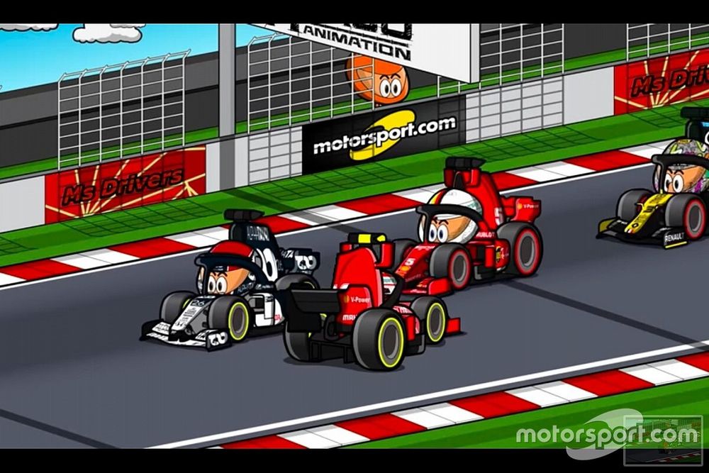 El trompo de Leclerc en el GP de España, por los MiniDrivers