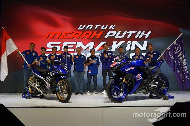 Rossi-Vinales meriahkan peluncuran skuat YRI 2018