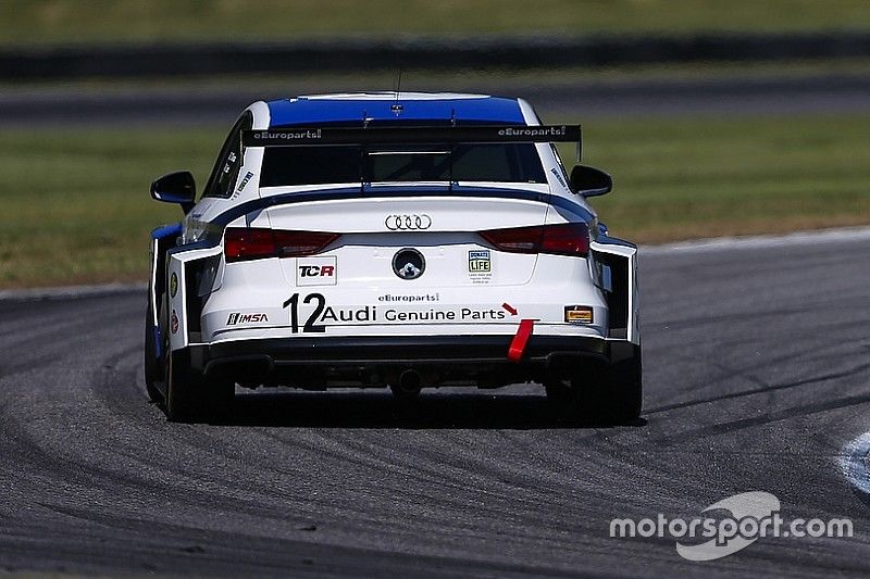 Prima vittoria in Classe TCR per l'Audi della eEuroparts.com Racing al Virginia International Raceway