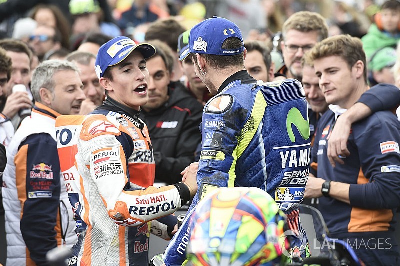 Márquez, un año por delante de Rossi