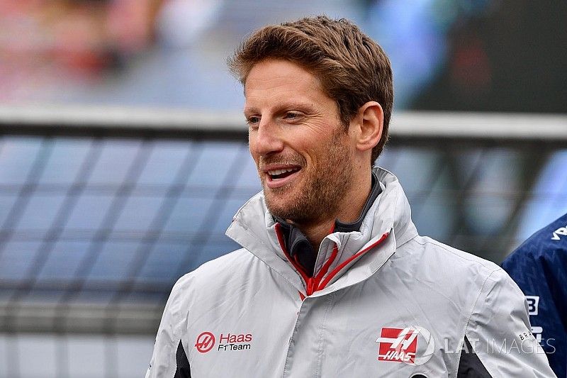 Romain Grosjean, Haas F1 on the drivers parade