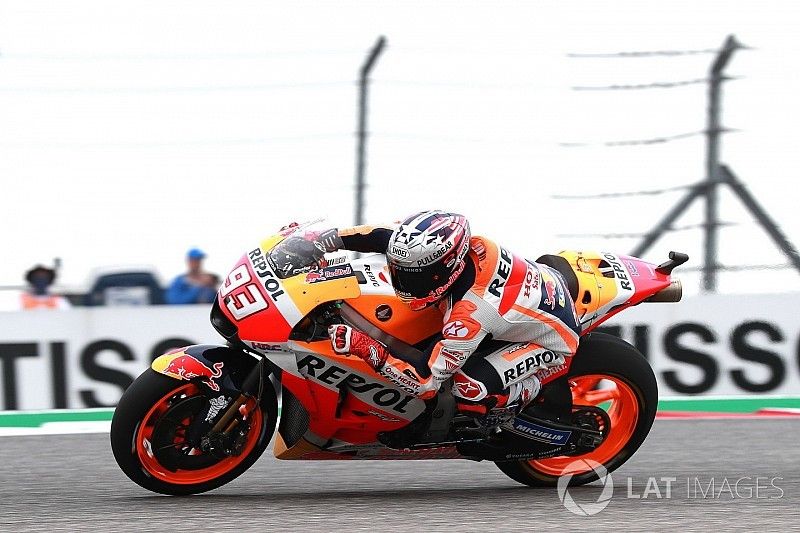 Márquez dominó el warm-up en Austin