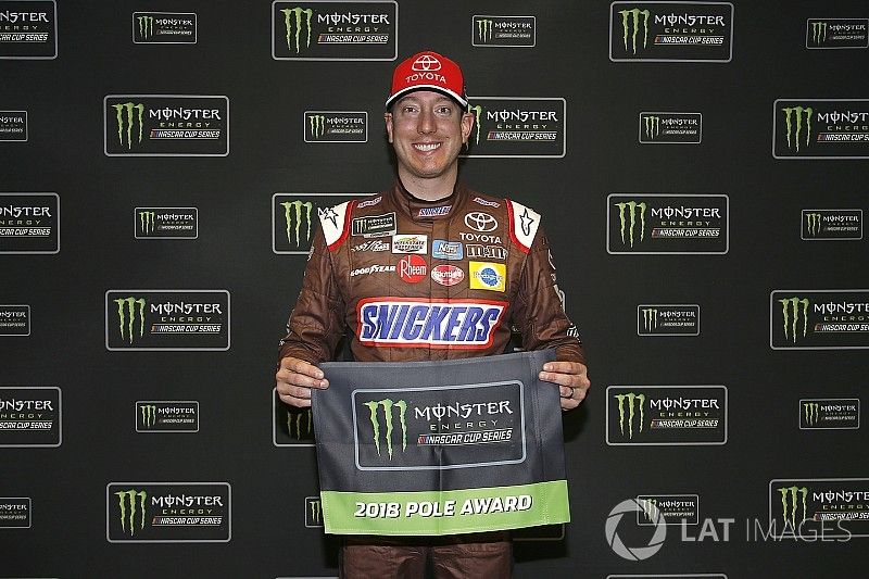 Polesitter Kyle Busch, Joe Gibbs Racing Toyota