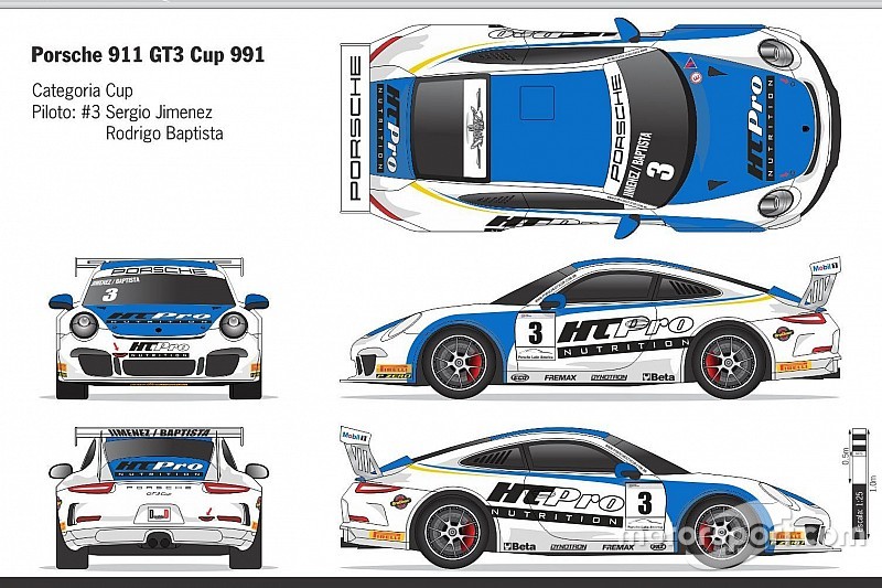 Dupla Jimenez/Baptista corre etapa da Porsche em Interlagos