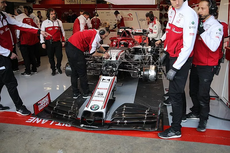 Aler&oacute;n delantero del Alfa Romeo C39