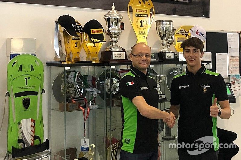 Leonardo Pulcini al debutto con Lamborghini