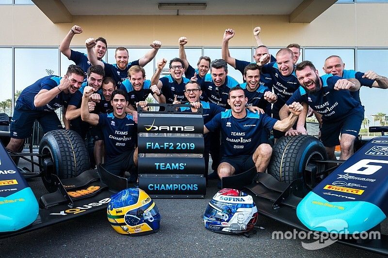 Sergio Sette Camara, Dams et Nicholas Latifi, Dams fête le titre 2019 par équipe de DAMS