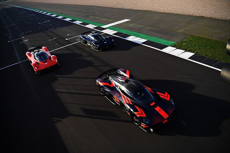 Max Verstappen,  Red Bull Racing and Alexander Albon, Red Bull Racing driving the Red Bull Racing Aston Martin Valkyrie