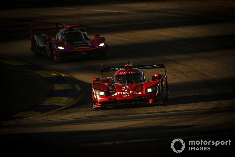 #31 Action Express Racing Cadillac DPi: Felipe Nasr, Pipo Derani, Mike Conway, #60 Meyer Shank Racing w/Curb-Agajanian Acura DPi: Olivier Pla, Helio Castroneves, Juan Pablo Montoya