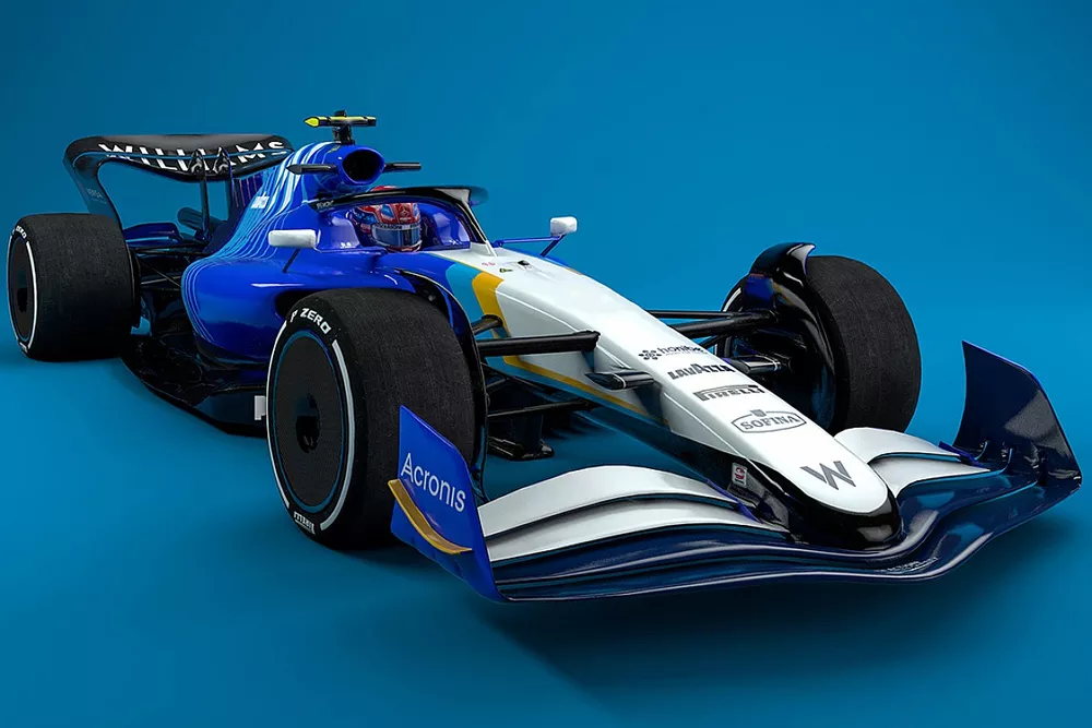 Render del Williams F1 2022