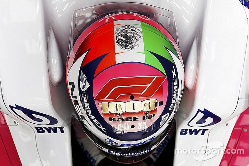 Pérez cambia de fabricante de casco a partir del GP1000